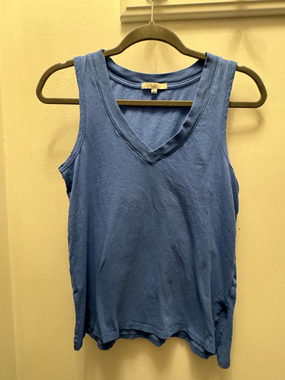 Z Supply V-Neck Blue Tank Top
